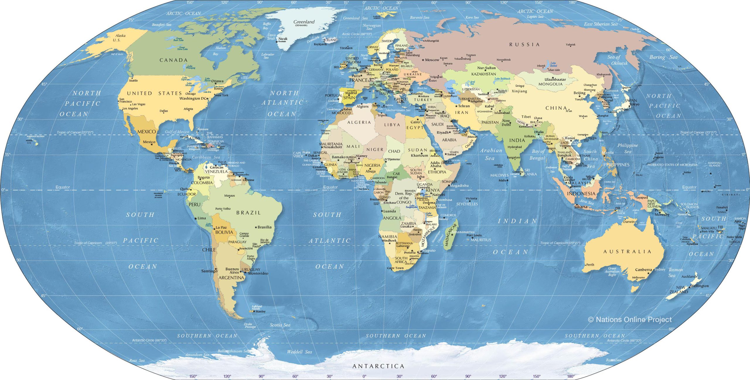 Political World Map 3360 scaled